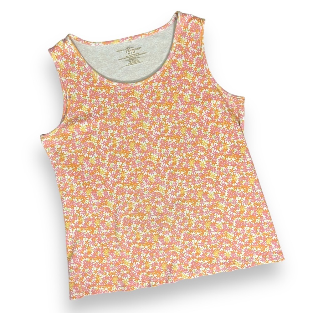 Vintage Pastel Floral Tank Top